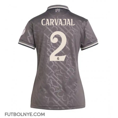 Camiseta Real Madrid Daniel Carvajal #2 Tercera Equipación para mujer 2024-25 manga corta